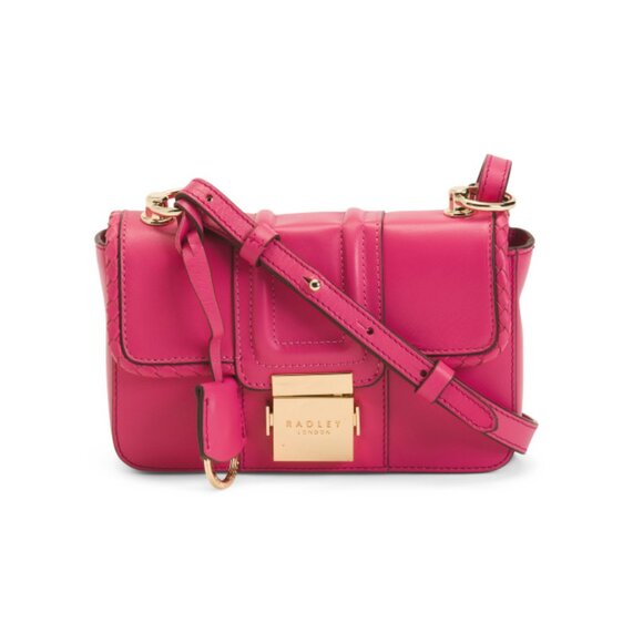 RADLEY LONDON Coulis Leather Hanley Close Weave Flap Over Mini Crossbody